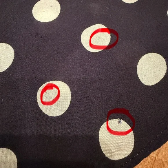 Zara Trafaluc Women’s Black & White Polka Dot Sleeveless Blouse Top size Large - Picture 8 of 10